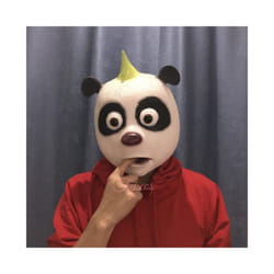 Monkey Mask Halloween Woman Costume Carnival Cosplay Donkey Horse Animal - panda mask