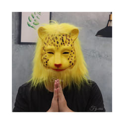 Monkey Mask Halloween Woman Costume Carnival Cosplay Donkey Horse Animal - Leopard mask
