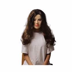 Bald Women Halloween Mask Realistic Female Woman Face For Crossdressing - Bald Full Neck
