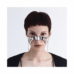 Future Technology Machinery CyberPunk Cosplay Unisex Gothic Punk Metal - B