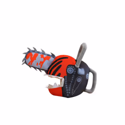 Chainsaw Man Denji Mask Cosplay Latex Masks Plush Headgear Helmet Masquerade - B