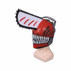 Chainsaw Man Denji Mask Cosplay Latex Masks Plush Headgear Helmet Masquerade - B