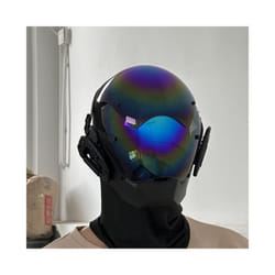 Personalized Black Cyberpunk Mask Cosplay Mechanical Sci-fi Gear Cyberpunk - Color mask