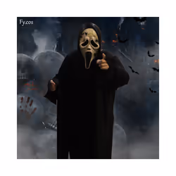 Scream Ghostface Mask Scary Original Demon Mascara Cosplay Horror Movie - Complete set 5