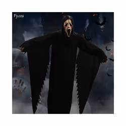 Scream Ghostface Mask Scary Original Demon Mascara Cosplay Horror Movie - Complete set 4