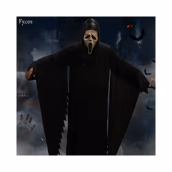 Ghostface Scream Mask Horror Killer Latex Mascara Ghost Terror Carnival - Complete set C