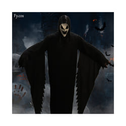 Ghostface Mask Scream Mascara Horror Movie Killer Suit Scary Halloween - Complete set  E