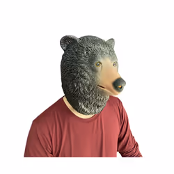 Bear Mask Mascara Latex Full Face Enhance Masquerade Cosplay Rave Funny - Bull mask