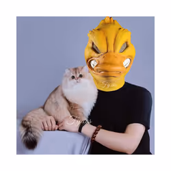 Bear Mask Mascara Latex Full Face Enhance Masquerade Cosplay Rave Funny - Duck mask