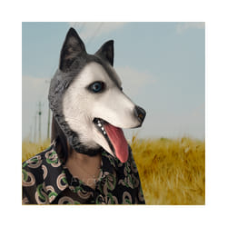 Bear Mask Mascara Latex Full Face Enhance Masquerade Cosplay Rave Funny - Dog mask