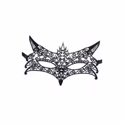 Unisex Japanese Anime Dragon God Skeleton Half Face Mask Cosplay Animal - LACE FOx