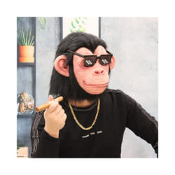 Monkey Mask Novelty Special Use Funny Gorilla Chimp Animal Full Face Latex - Monkey Mask 5