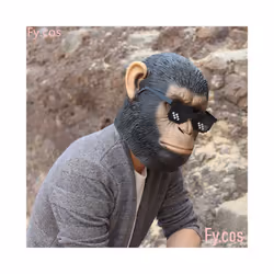 Monkey Mask Novelty Special Use Funny Gorilla Chimp Animal Full Face Latex - Donkey Mask