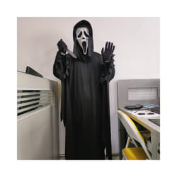 Adult Scream Ghost Face Mask And Knife Set - MASK AND COSTUME