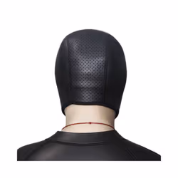 Men Sexy Eagle Beak Headgear Halloween Cosplay Leather Party Mask Full - Collar-Black