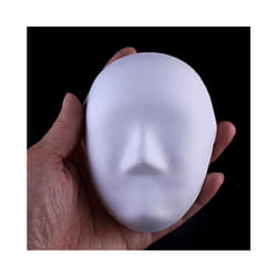 5/10pcs Unpainted Masquerade Masks Blank Paper Masks Halloween Cat Masks - Without Ear 6pcs