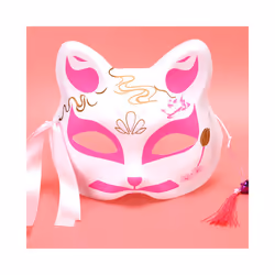Anime Foxes Mask Japanese Cosplay Rave Hand-Painted Anime Demon Slayer - Foxes Mask 10
