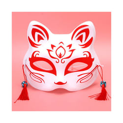 Anime Foxes Mask Japanese Cosplay Rave Hand-Painted Anime Demon Slayer - Foxes Mask 1
