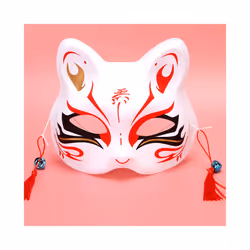 Anime Foxes Mask Japanese Cosplay Rave Hand-Painted Anime Demon Slayer - Foxes Mask 24