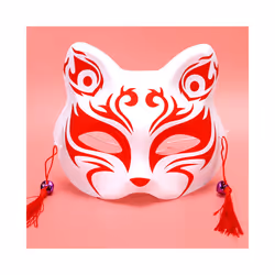 Anime Foxes Mask Japanese Cosplay Rave Hand-Painted Anime Demon Slayer - Foxes Mask 14