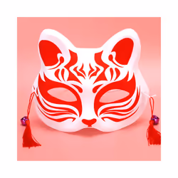 Anime Foxes Mask Japanese Cosplay Rave Hand-Painted Anime Demon Slayer - Foxes Mask 19