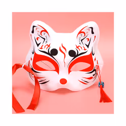 Anime Foxes Mask Japanese Cosplay Rave Hand-Painted Anime Demon Slayer - Foxes Mask 20