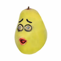 Pineapple Mask Novelty Halloween Cosplay Fruit Latex Mascara Full Face - Pear mask