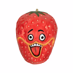 Pineapple Mask Novelty Halloween Cosplay Fruit Latex Mascara Full Face - Strawberry mask