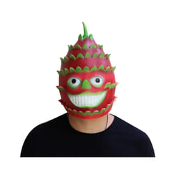 Pineapple Mask Novelty Halloween Cosplay Fruit Latex Mascara Full Face - Dragon fruit mask
