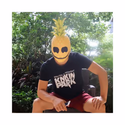 Pineapple Mask Novelty Halloween Cosplay Fruit Latex Mascara Full Face - Grape mask