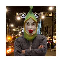 Pineapple Mask Novelty Halloween Cosplay Fruit Latex Mascara Full Face - Banana mask