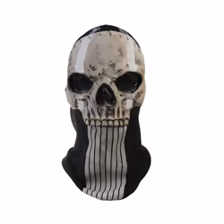 Game Skull Ghost Mask Cosplay Costumes Props Tactics Facial Makeup Halloween - C Latex