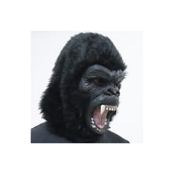 Raptor Mask with Fur Original Furri Dragon Dinosaur Head Latex Mascara - Gorilla mask B