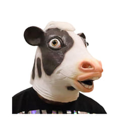 Raptor Mask with Fur Original Furri Dragon Dinosaur Head Latex Mascara - Cow mask