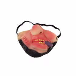 Halloween Funny Latex Half Face Clown Mask Cosplay Humorous Band Horrible - style 6