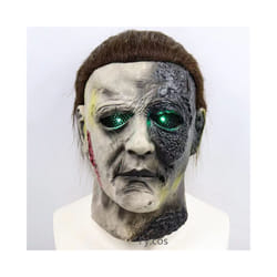 Michael Myers Figurine Mask for Men Latex Mascara Horror Disguise Man - LED Myers  Mask B