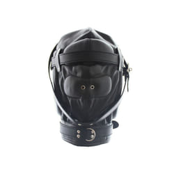 Couple Adult Cosplay Games PU Leather Mask Hood Halloween Party Bondage - E