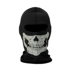 Unisex Horror Skull Mask Ghost Call of Duty Latex Headgear Helmet Cosplay - F