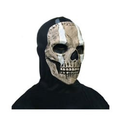 Unisex Horror Skull Mask Ghost Call of Duty Latex Headgear Helmet Cosplay - B