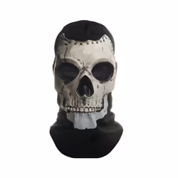 Unisex Horror Skull Mask Ghost Call of Duty Latex Headgear Helmet Cosplay - E