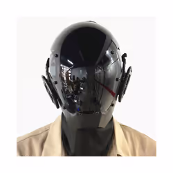 Punk Mask Cosplay for Men, Cosplay Halloween Mask Fit Party Music Festival - Without lamp