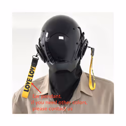 Punk Mask Cosplay for Men, Cosplay Halloween Mask Fit Party Music Festival - With pendant