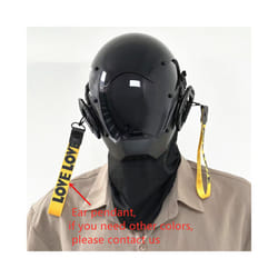 Punk Mask Cosplay for Men, Cosplay Halloween Mask Fit Party Music Festival - With pendant