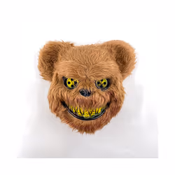 Light Up Scary Mask Halloween LED Luminous Horror Killer Bunny Mask Party - no luminous