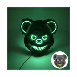 Light Up Scary Mask Halloween LED Luminous Horror Killer Bunny Mask Party - 14