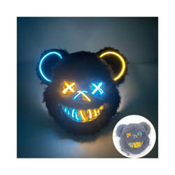 Light Up Scary Mask Halloween LED Luminous Horror Killer Bunny Mask Party - 18