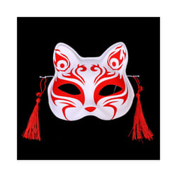 Festival Party Cosplay Props Facepiece Japanese Anime Foxes Mask Cosplay - C