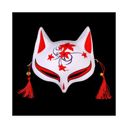 Festival Party Cosplay Props Facepiece Japanese Anime Foxes Mask Cosplay - E