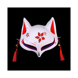 Festival Party Cosplay Props Facepiece Japanese Anime Foxes Mask Cosplay - D