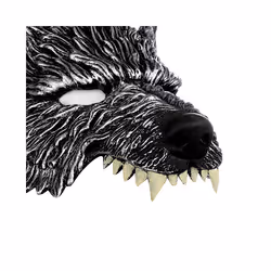 Halloween animal mask carnival soft PU foam scary wolf mask masquerade - yingselangmianju